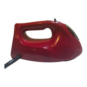 Red Handheld Steam Iron